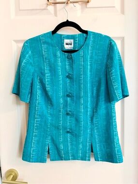 Blue Leslie fay jacket top